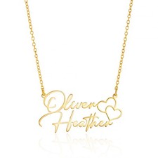 Two Name Pendant 925 Silver