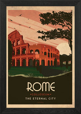 Rome Art deco Framed Wall Art