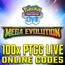 100 x POKEMON TCG LIVE MEGA