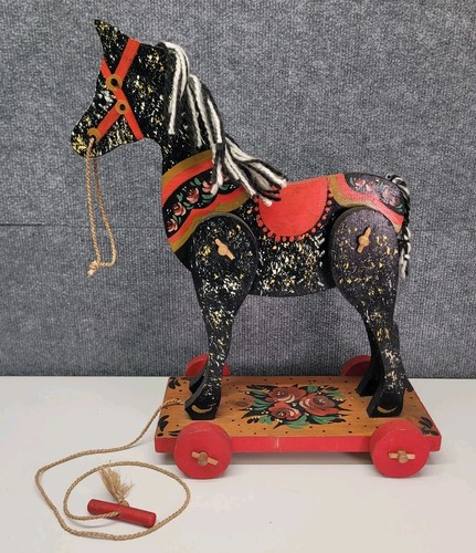Antique horse push pull - push/pull, along