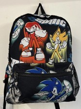 Sonic The Hedgehog And Friends Bag H&M School Bag Travel Backpack with Pockets 
