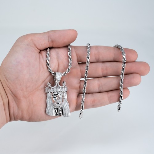 Mens moissanite 5ct - mens, jesus