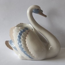 Porcelain Figural Swan Planter