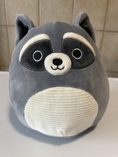 Squishmallow Randy The Raccoon Grey Soft Plush Toy 7.5” 