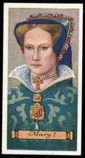 Tobacco Card, Carreras, KINGS & QUEENS OF ENGLAND, 1935, Mary I, #31
