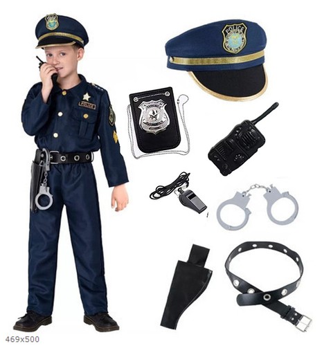 Kids police suit cosplay - kids,