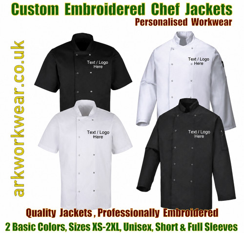 Personalised chef jacket - personalised,