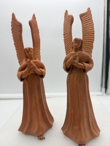 Pair large terracotta - terracotta, clay