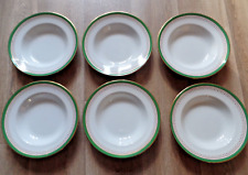 SET OF SIX ANTIQUE COPELAND SPODE SOUP BOWLS 8 3/4 INCH PATTERN 6389