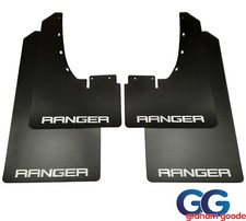 Heavy Duty PVC Extended Mud Flaps Satin Black | Ford Ranger T7 2016- onwards