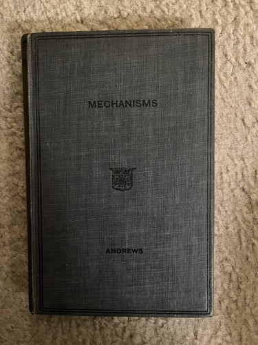 Mechanisms vintage text book - text,