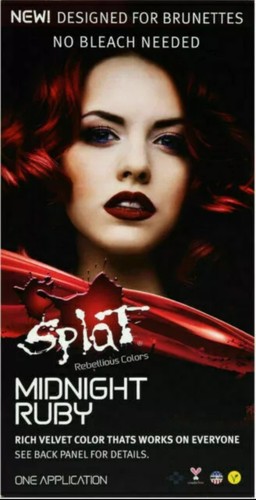 Splat midnight ruby hair - 2, x