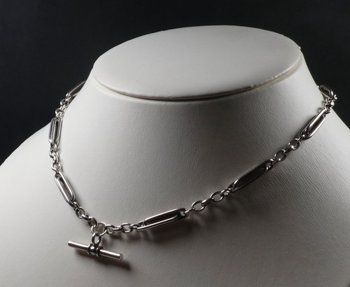 Trombone link albert necklace - link,