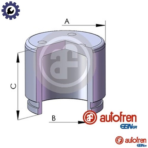 Piston brake caliper d02572 - piston,