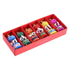 Wooden Carousel Horse Orament Merry Go Round Christmas Room Decoration Kids TU