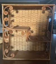 Vintage 1970s Boho Rattan &