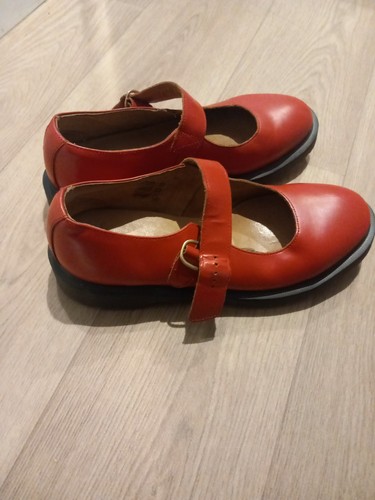 Martens red leather mary - red,
