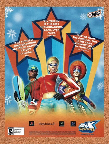 2002 ssx tricky ps2 original - ssx,
