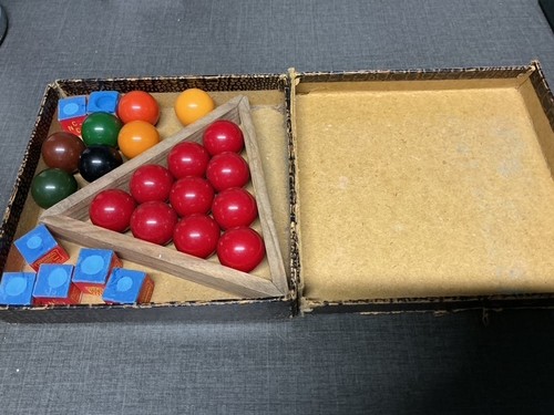 Vintage mini snooker balls - snooker,