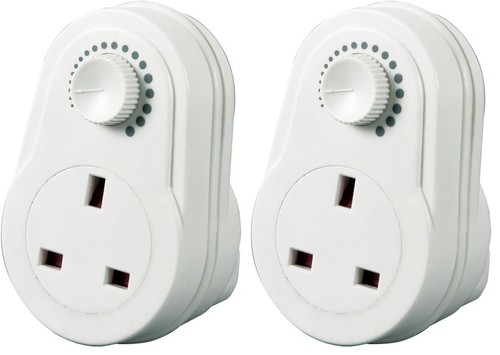 Twin pack white plug - in, dimmer