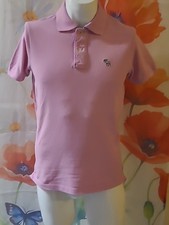Abercrombie & Fitch Men's Pink Polo Shirt Small Short Sleeve 100% Cotton