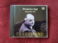 BENIAMINO GIGLI.  SONGS 1954-1955.  CD.