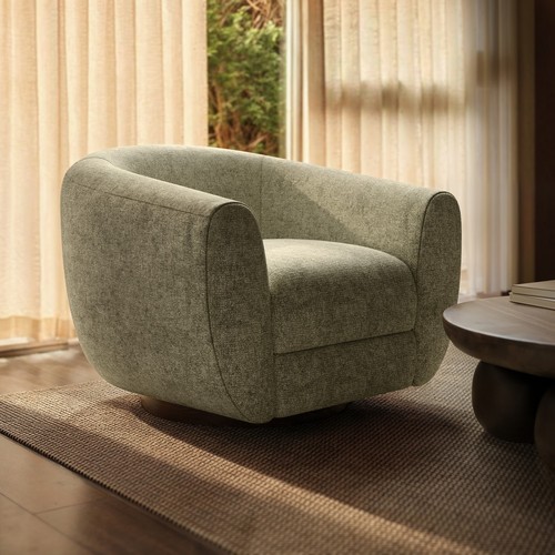 Sage green chenille round - chenille,