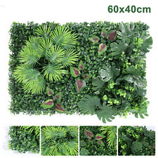 60x40cm Artificial Plant Wall Mat Fence Greenery Panel Decor Foliage Hedge Grass