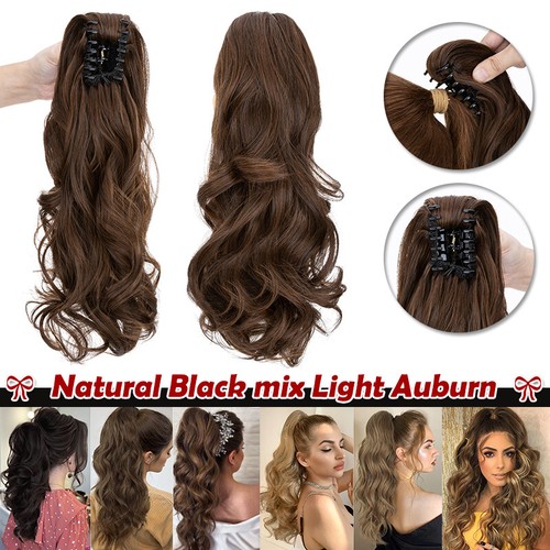 Claw ponytail hairpiece - ponytail,