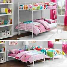 Convertible Single over Single Bunk Bed in White Metal by Dorel: CUSTOMER RETURN