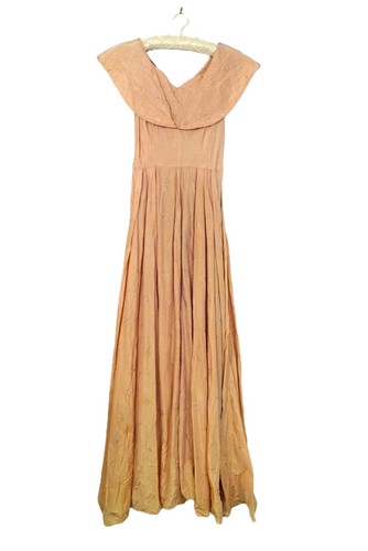 Vintage 40s peach - vintage, embroidered