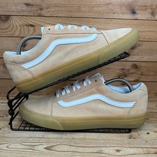 Vans Trainers Mens Size UK 10 Old Skool Double Light Gum Peach Skater Shoes