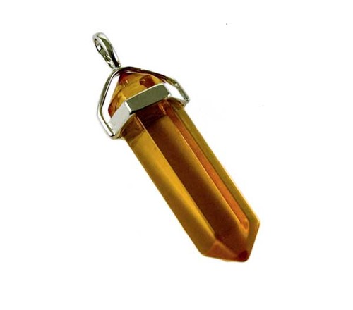 Pendant fixed wand - wand, citrine