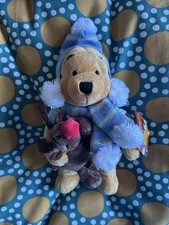 Disney Store Winnie The Pooh Winter Beanie Plush