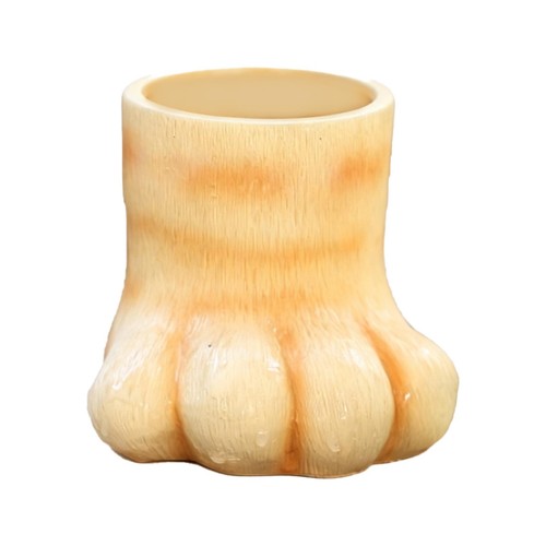 Tiny plant pot - paw, resin