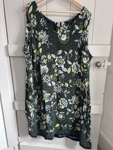 Evans green botanical print - green,