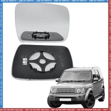 Right Driver side Wing mirror glass for Land Rover Discovery 4 09-13 heated