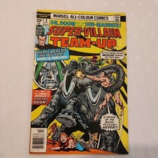 Super-Villain Team-Up #8 Marvel 1976 Dr Doom and Sub-Mariner