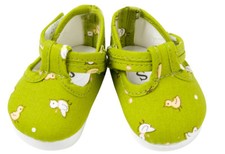 Green Chick Shoes by Frilly
