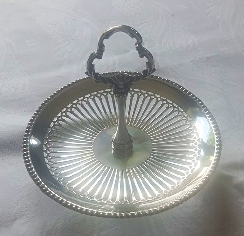 Silver plate pierced gallery - silver,
