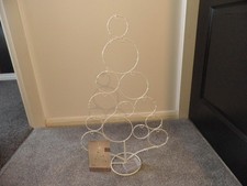 White 2D Christmas Tree (approx 66cm tall) + Lights