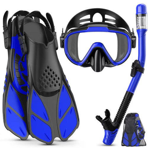 Snorkel set with flippers - snorkel,