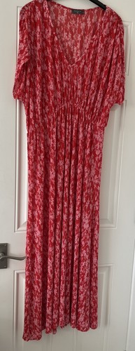Matalan red maxi plisse - , dress