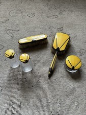 Regent of London Vintage Art Deco Green Enamel Chrome Dressing Table Vanity Set