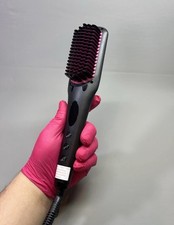 Hair Straightener Ionic Smoothing Brush Hot Comb Wide 3D Teeth For Curly Hair