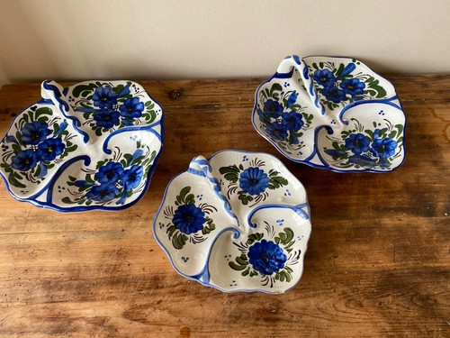 Set three hand painted - set, of