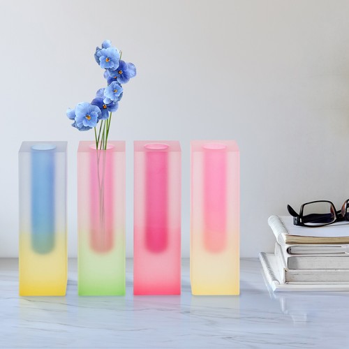 4pcs acrylic vase gradient - 4pcs,