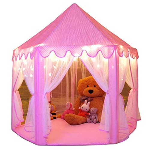 Pink princess castle - castle, house