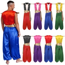 Mens Arabian Prince Rave Jumpsuit Club Wear Romper Male Uniforms Renaissance