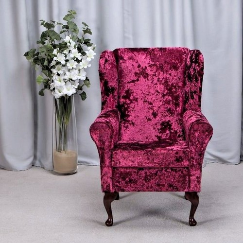 High wing back fireside chair - high,